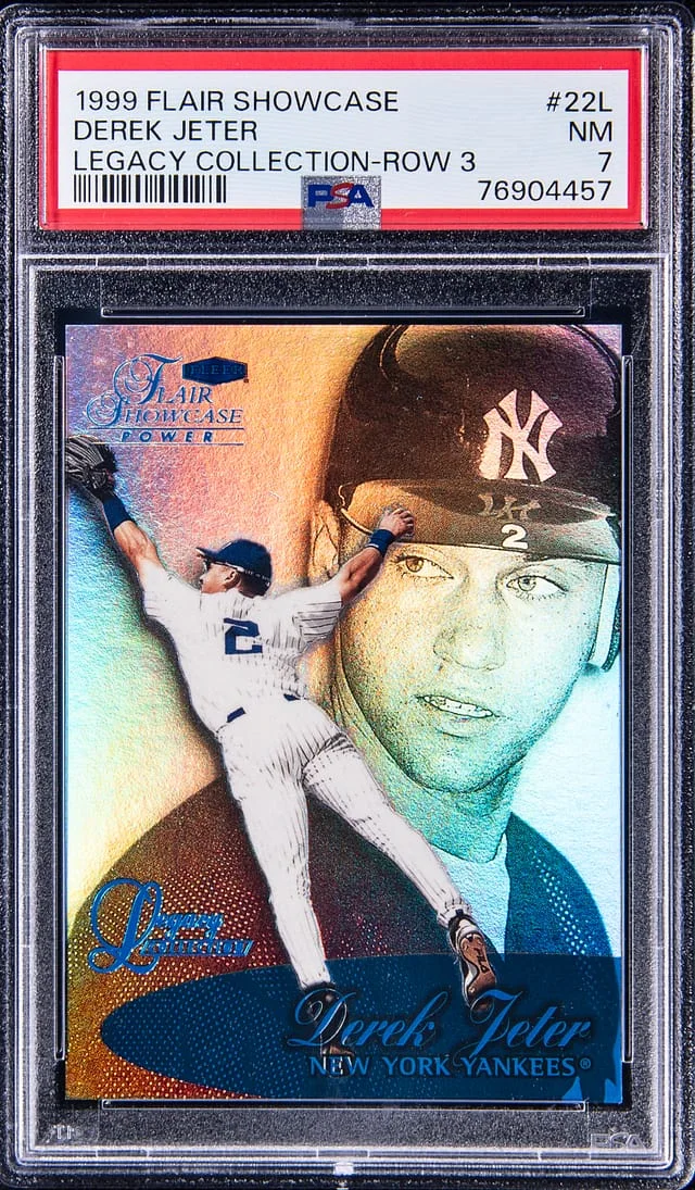 1999 Flair Showcase Derek Jeter Legacy Collection Row 2 #22L card image