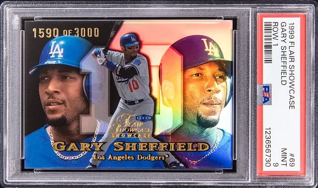 1999 Flair Showcase Gary Sheffield Row 1 #69 card image