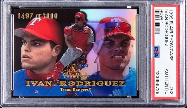 1999 Flair Showcase Ivan Rodriguez Row 1 #62 card image