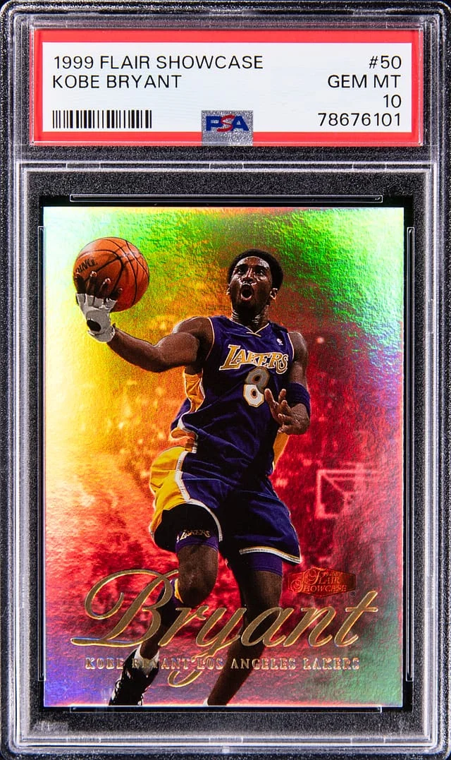 1999 Flair Showcase Kobe Bryant #50 card image