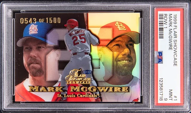 1999 Flair Showcase Mark McGwire Row 1 #1 card image