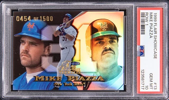 1999 Flair Showcase Mike Piazza Row 1 #13 card image