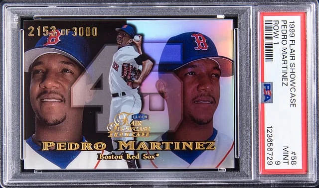1999 Flair Showcase Pedro Martinez Row 1 #58 card image