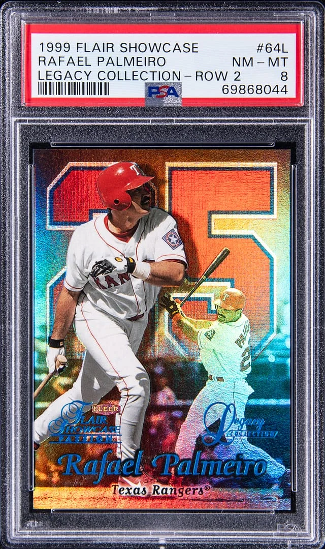 1999 Flair Showcase Rafael Palmeiro Legacy Collection Row 2 #64L card image