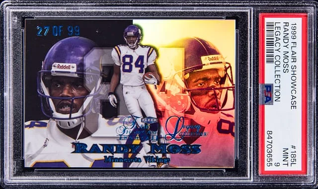 1999 Flair Showcase Randy Moss Legacy Collection #185L card image