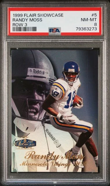 1999 Flair Showcase Randy Moss #5 card image