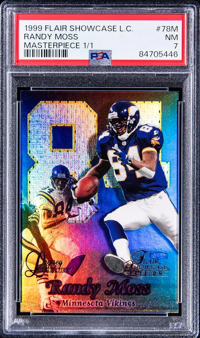 1999 Flair Showcase Randy Moss Legacy Collection Masterpiece #78M card image