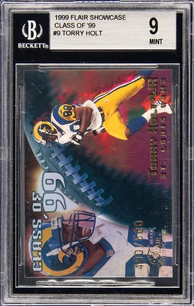 1999 Flair Showcase Torry Holt Class Of Class Of '99 #9 card image