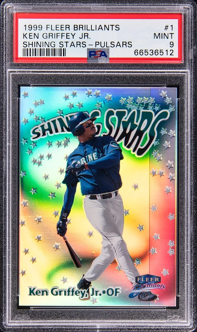 1999 Fleer Brilliants Ken Griffey Jr. Shining Stars Pulsars #1 card image