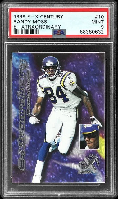 1999 Fleer E-X Randy Moss Century E-Xtraordinary #10 card image