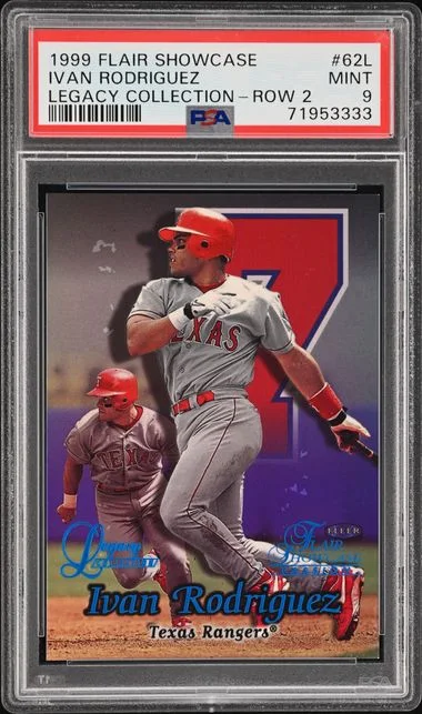 1999 Fleer Flair Showcase Ivan Rodriguez Legacy Collection Row 2 #62L card image