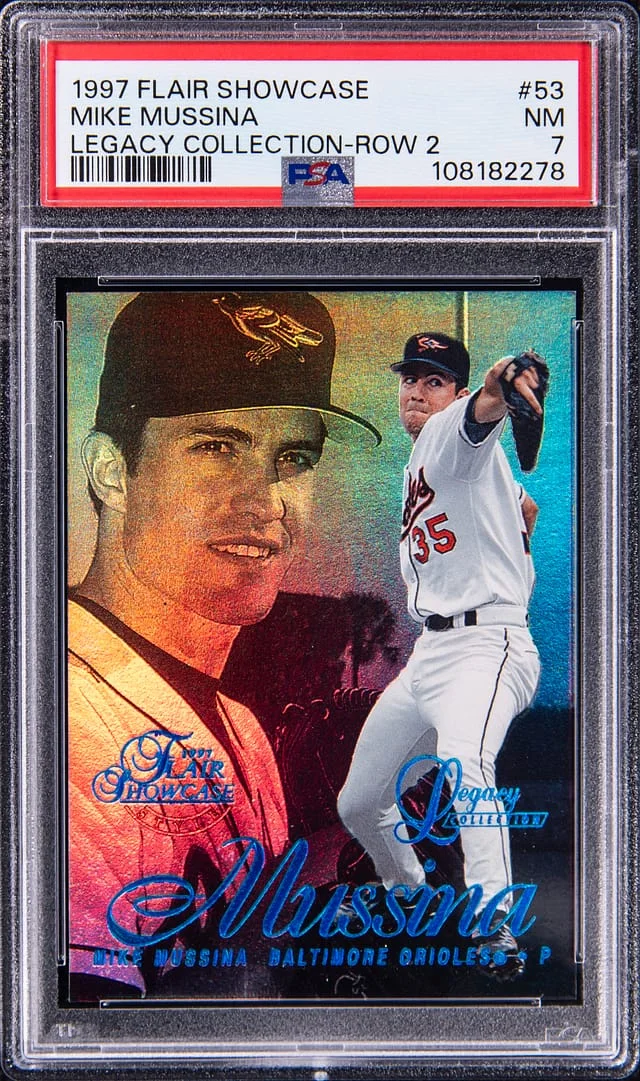 1999 Fleer Flair Showcase Mike Mussina Legacy Collection Row 2 #53 card image