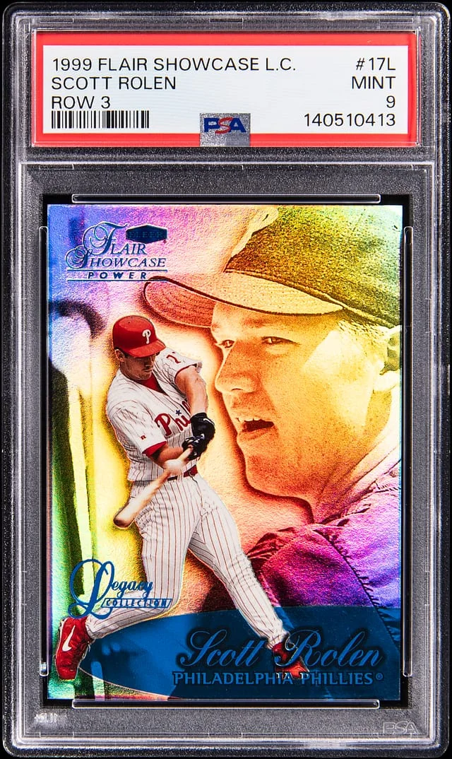 1999 Fleer Flair Showcase Scott Rolen Legacy Collection Row 3 #17L card image