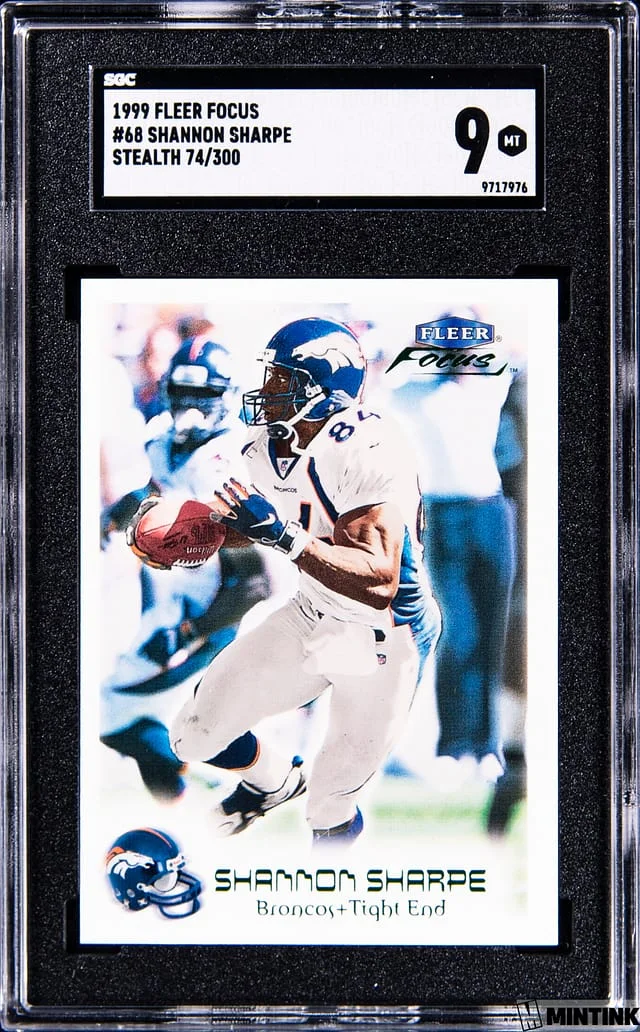1999 Fleer Focus Shannon Sharpe Stealth #68 card image