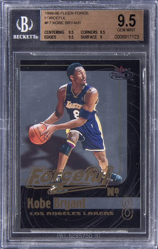 1999 Fleer Kobe Bryant Force Forceful #F7 card image