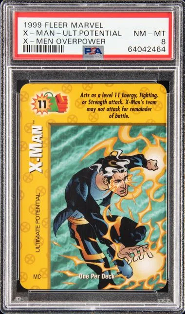 1999 Fleer Marvel X-Men Overpower X-Man-Ultimate Potential #no-number card image