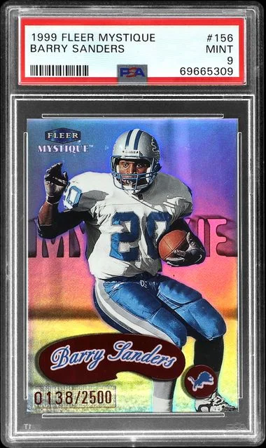 1999 Fleer Mystique Barry Sanders #156 card image