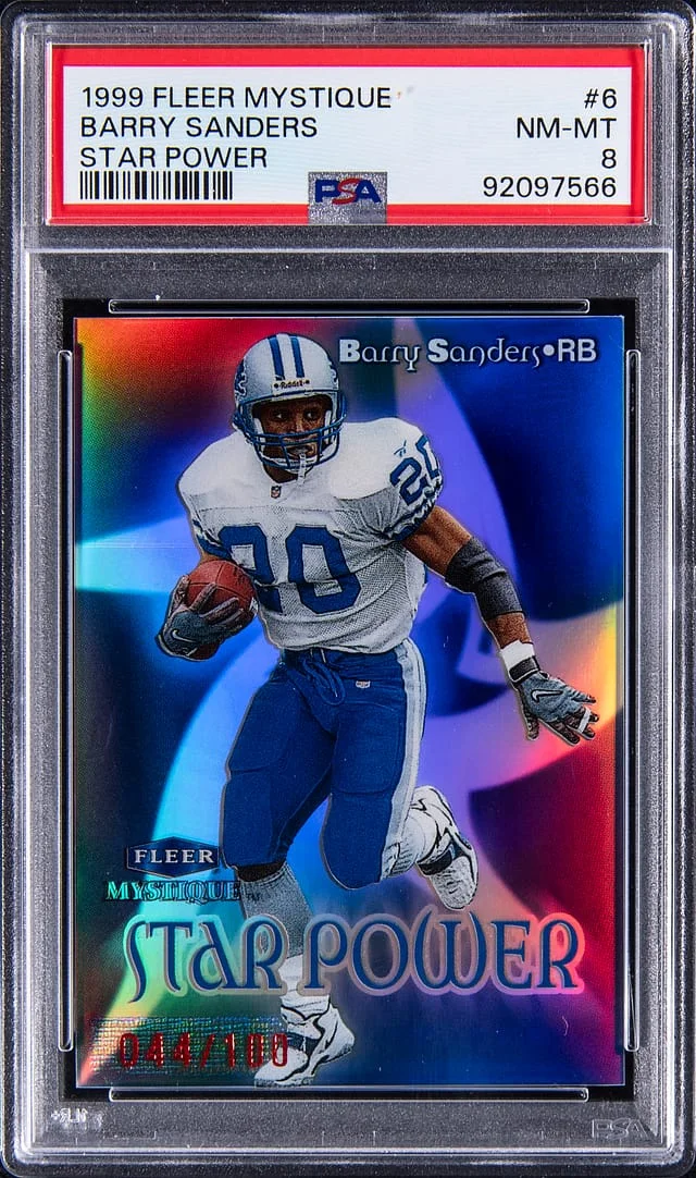 1999 Fleer Mystique Bary Sanders Star Power #6 card image