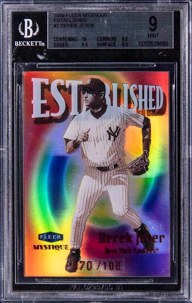 1999 Fleer Mystique Derek Jeter Established #2 card image