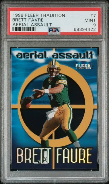 1999 Fleer Tradition Brett Favre Aerial Assault #7 card image