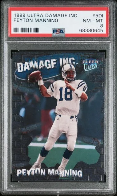 1999 Fleer Ultra Peyton Manning Damage Inc. #5DI card image