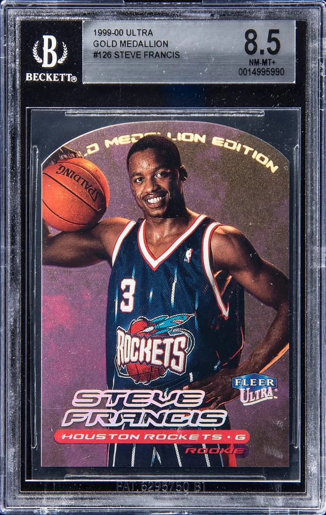 1999 Fleer Ultra Steve Francis Gold Medallion #126 card image