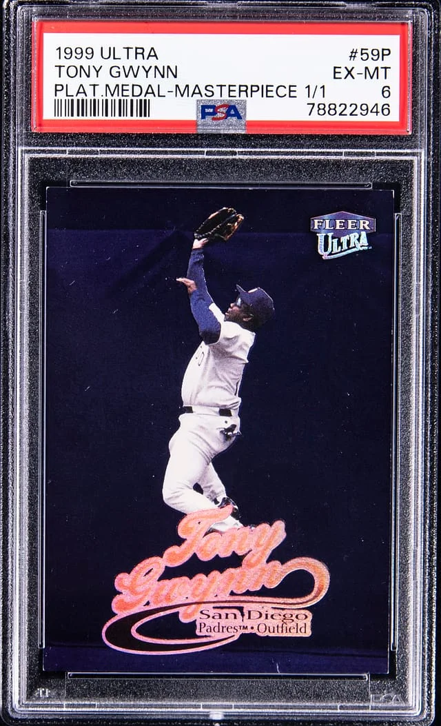 1999 Fleer Ultra Tony Gwynn Platinum Medallion Masterpiece #59P card image