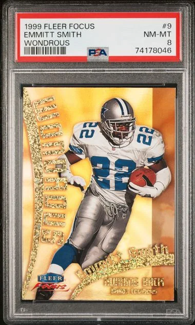 1999 Focus Wondrous Emmitt Smith #9 card image