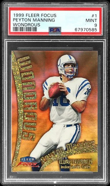 1999 Focus Wondrous Peyton Manning #1 card image