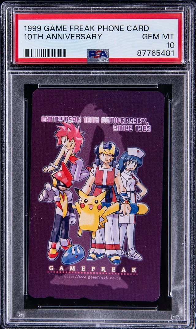 1999 Game Freak Phone Card Anniversary #10th card image