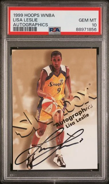 1999 Hoops WNBA Autographics Lisa Leslie #no-number card image