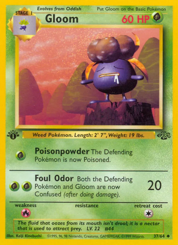 1999 Jungle Gloom Uncommon #37/64 Uncommon card image