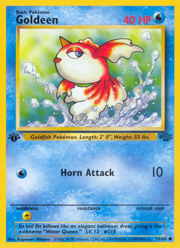 1999 Jungle Goldeen #53/64 Common card image