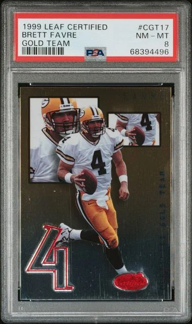 1999 Leaf Certified Brett Favre Gold Team #CGT17 card image