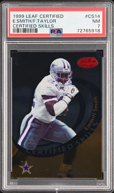1999 Leaf Certified Emmitt Smith/Fred Taylor Skills #CS14 card image