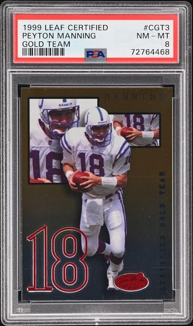 1999 Leaf Certified Peyton Manning Gold Team #CGT3 card image
