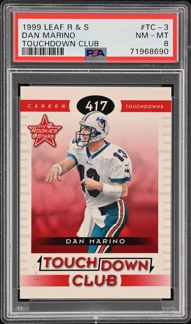 1999 Leaf Dan Marino R & S Touchdown Club Touchdown Club #Tc-3 card image