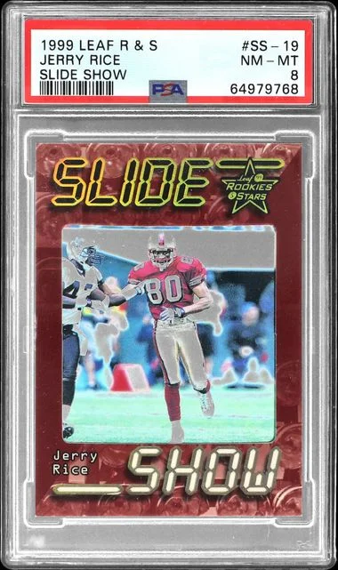 1999 Leaf Jerry Rice R & S Slide Show #SS-19 card image