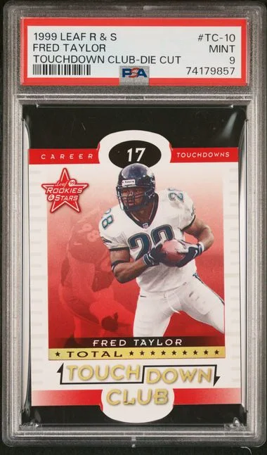 1999 Leaf Rookies & Stars Fred Taylor Touchdown Club Die-/Cut #TC-10 card image