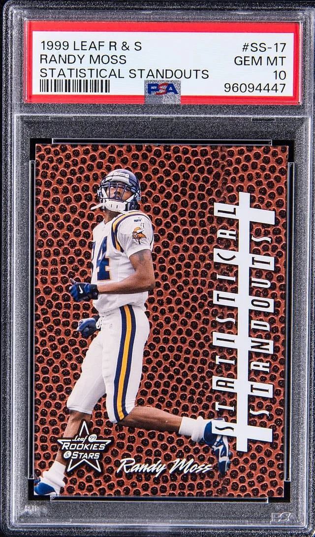 1999 Leaf Rookies & Stars Randy Moss Statistical Standouts #SS-17 card image