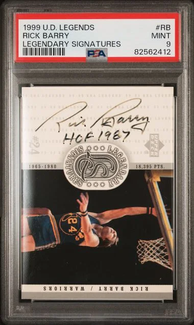 1999 Legendary Signatures Legendary Signatures Rick Barry #RB card image
