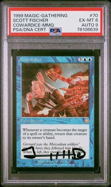 1999 Magic The Gathering Mercadian Masques Cowardice #70 card image