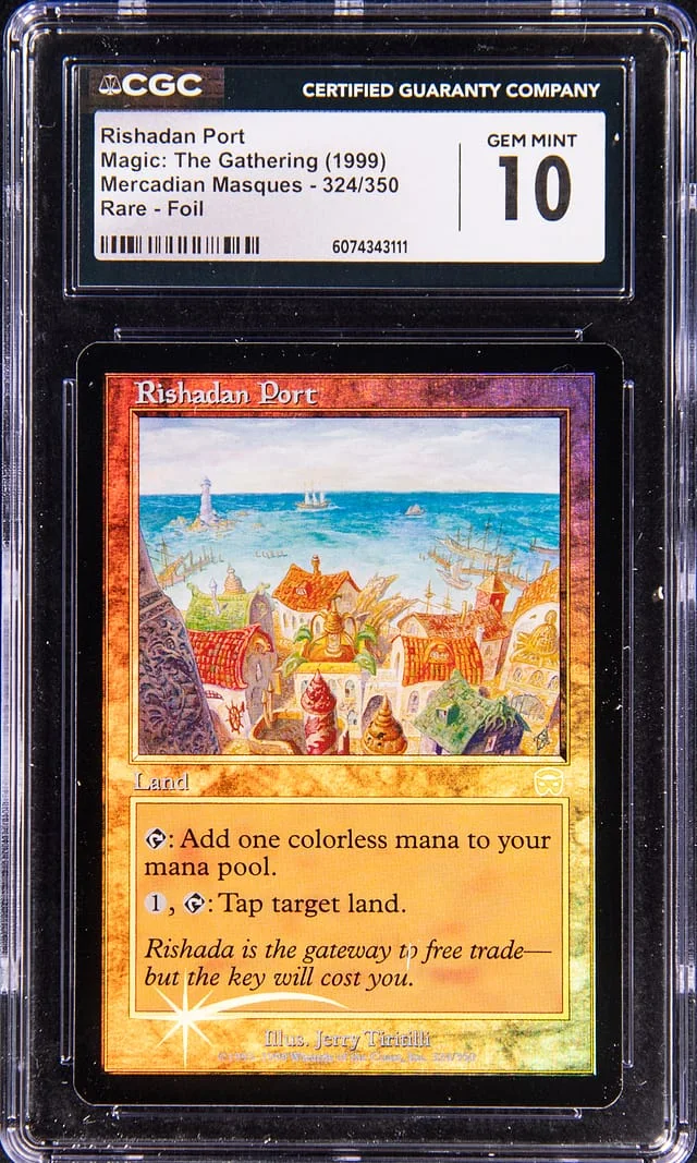 1999 Magic: The Gathering Rare Foil Mercadian Masques Rishadan Port #324 card image