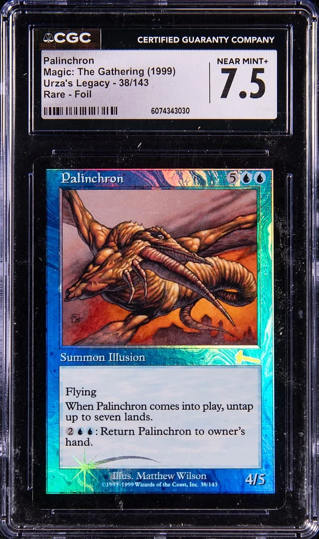 1999 Magic: The Gathering Rare Foil Urza's Legacy Palinchron #38 card image
