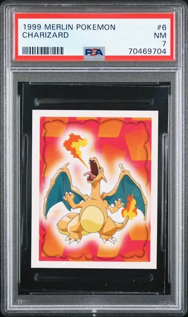 1999 Merlin Pokemon Charizard #6 card image