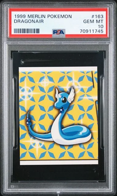 1999 Merlin Pokemon Dragonair #163 card image