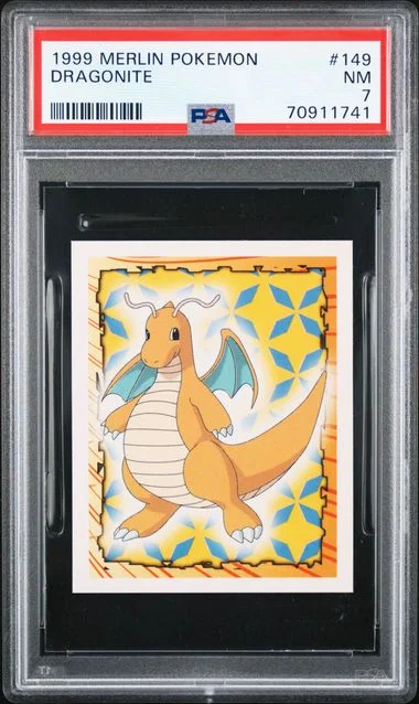 1999 Merlin Pokemon Dragonite #149 card image