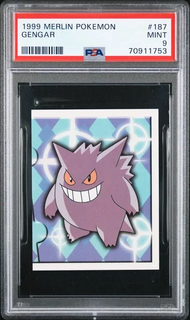 1999 Merlin Pokemon Gengar #187 card image