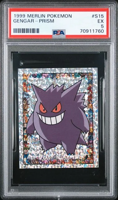 1999 Merlin Pokemon Gengar-Prism #S15 card image