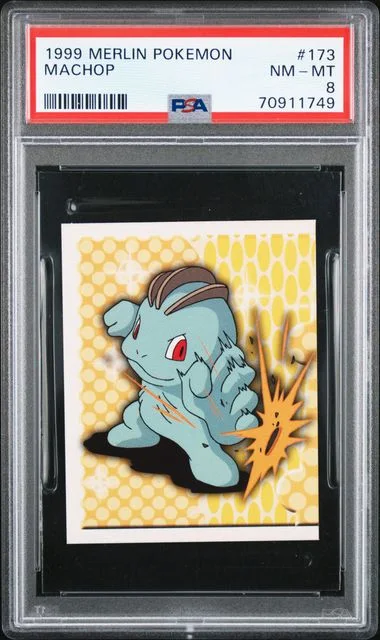 1999 Merlin Pokemon Machop #173 card image